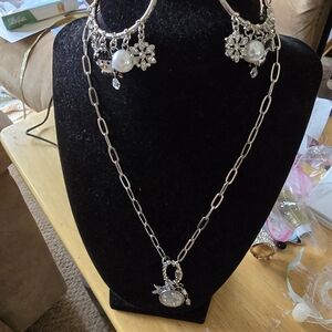 Christmas Necklace and earrings set